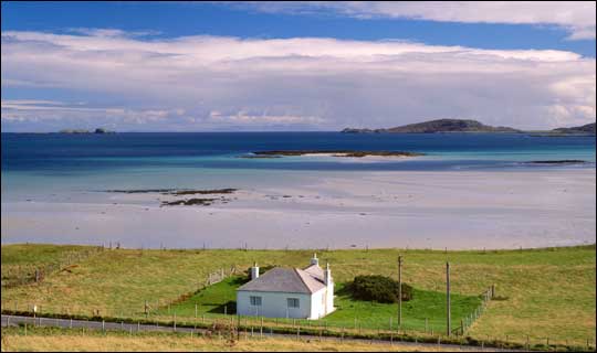Memorable view ... Isle of Barra which Cameron said was his former home